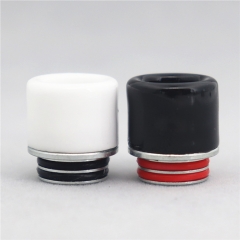Clrane 810 Stainless + Ceramic Drip Tip 2pcs - Black White