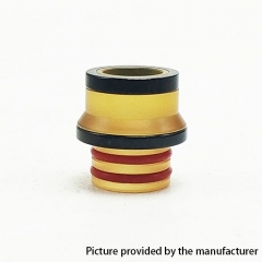 Coppervape Replacement 510 Drip Tip for Hussar Project X Style RTA - Black + Yellow