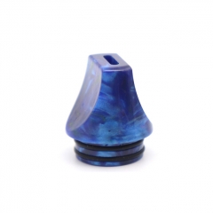 Authentic Clrane 810 Resin Replacement Flat Drip Tip 1pc - Blue