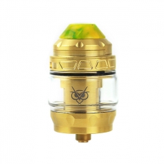 Authentic Advken Owl 25mm Sub Ohm Tank Clearomizer 4ml - Gold