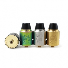 Doge V4 Style 24mm RDA Rebuildable Dripping Atomizer - Rainbow