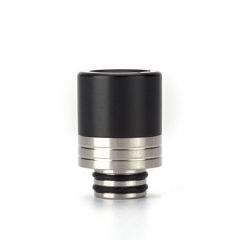 (Ships from Germany)Coil Father 510 Anti Split Replacement Drip Tip (Type B)13mm 1pc - Black Silver