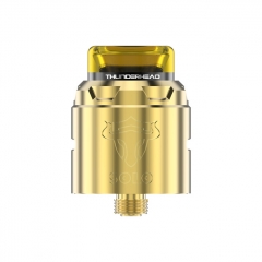 Authentic THC Tauren Solo 24mm RDA Rebuildable Dripping Atomizer w/BF Pin - Gold