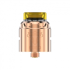 Authentic THC Tauren Solo 24mm RDA Rebuildable Dripping Atomizer w/BF Pin - Copper