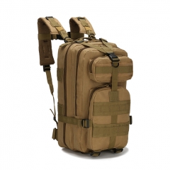 Outdoor Tactical Backpack 600D Nylon Waterproof Camouflage Trekking Rucksack - Tan