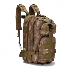 Outdoor Tactical Backpack 600D Nylon Waterproof Camouflage Trekking Rucksack - Tan Python
