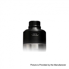SXK FLVR Style 316SS 22mm RDA Rebuildable Dripping Atomizer w/BF Pin - Black