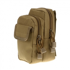 Outdoor Tactical Waistbag Nylon Waterproof X-2 - Khaki