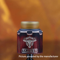 Authentic Thunderhead Creation THC Tauren RDA 24mm RDA Rebuildable Dripping Atomizer w/BF Pin - Black Red