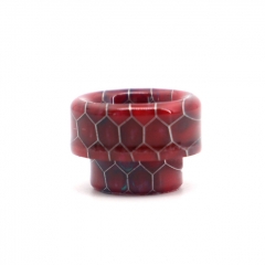 Clrane 810 Replacement Snake Skin Style Resin Drip Tip - Red