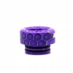 Clrane 810 Replacement Snake Skin Style Resin Drip Tip Short - Purple