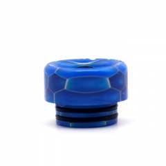 Clrane 810 Replacement Snake Skin Style Resin Drip Tip Short - Blue
