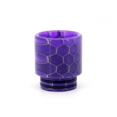 Clrane 810 Replacement Snake Skin Style Resin Drip Tip Long - Purple
