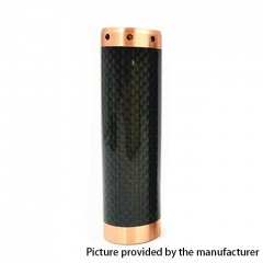 Kennedy Vindicator 18650/20700/21700 Style Carbon Fiber Hybrid Mechanical Mod - Black Copper