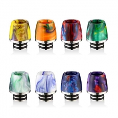 510 Cone Style SS+ Resin Drip Tip 13mm 1pc - Random Color