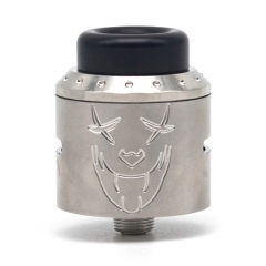 Exile Style 25mm RDA Rebuildable Dripping Atomizer w/BF Pin - Silver