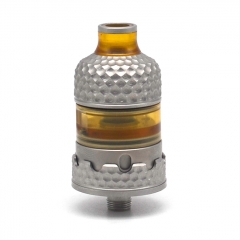 Vazzling Hussar Project X Style 316SS 22mm RTA Rebuildable Tank Atomizer 2ml Knurling Verison - Silver