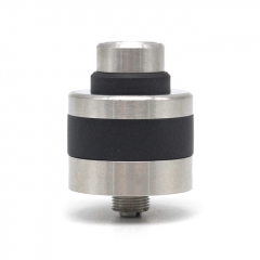 Apex Style 22mm RDA Rebuildable Dripping Atomizer w/BF Pin - Silver