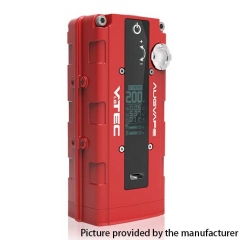 Authentic Augvape VTEC1.8 200W VV Variable Voltage Box Mod - Red