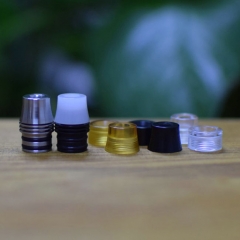 Kaser Style 510 Replacement Drip Tip Set w/ MTL Mouthpiece - Black + Silver + Translucent + Brown