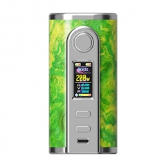 Authentic Ultroner GAEA 200W SS Stabwood TC VW Variable Wattage Box Mod - Green