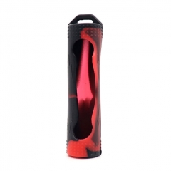 YUHETEC Silicone Case for Single 18650 Battery - Red Camo