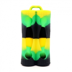 YUHETEC Silicone Case for Dual 18650 Battery - Green Yellow