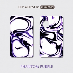 Replacement Resin Pannels + Drip Tip for Ohm Vape AIO 42W Kit - Phantom Purple