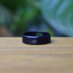 Replacement Decorative Beauty Ring for Dvarw 22 MTL RTA 24mm - Black