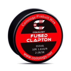 Authentic Coilology SS316L Fused Clapton Heating Wire 2*28/38 AWG 1.61ohm - 10 Feet