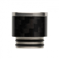 Reewape Replacement Stainless Carbon Fiber 810 Drip Tip AS291 - Black