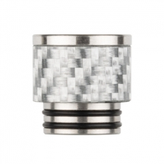 Reewape Replacement Stainless Carbon Fiber 810 Drip Tip AS291 - Silver