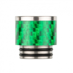 Reewape Replacement Stainless Carbon Fiber 810 Drip Tip AS291 - Green