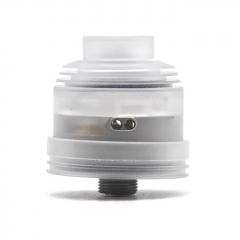 Hussar II Style 316SS 22mm RDA w/BF Pin/24mm Beauty Ring - Silver