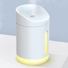 340ml Capacity Air Humidifier Night Light USB Charging for Home Office Air Purifier Mist Diffuser - White