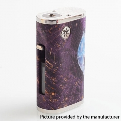 Authentic Asmodus Pumper-18 Squonk Stablized Wood 18650 Mechanical Box Mod 8ml - Purple