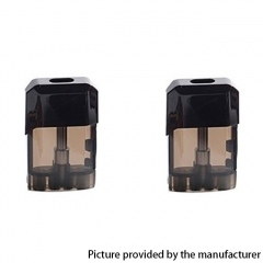 Authentic Vapelustion Hannya Nano Pod System Vape Kit Replacement Cartridge w/ 1.2ohm Coil 2ml (2pcs) - Black