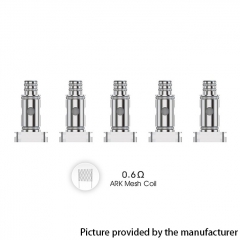 Authentic VOZOL Ark Pod System Vape Kit / Cartridge Replacement DL Mesh Coil Head 0.6ohm (5pcs) - Silver