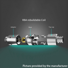 Authentic Sanvape Q8 Pro Pod System Vape Kit / Cartridge Replacement RBA Rebuildable Coil Head - Silver