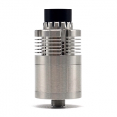 YFTK In'Ax V5 Style 22mm 316SS DL RTA Rebuildable Tank Vape Atomizer 3ml - Silver