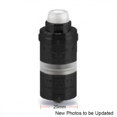 (Ships from Germany)ULTON Kronos 2M 25mm Style 316SS RTA Rebuildable Tank Atomizer - Black