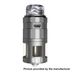 Authentic Vandy Vape Mato 24mm RDTA Rebuildable Dripping Tank Atomizer w/ BF Pin 5ml - Frosted Gray