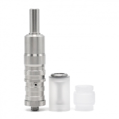 ULTON Fev vS Style 316SS RTA Rebuildable Tank Mouth to Lung Atomizer 17mm w/Bell Cap(Improved) - Silver