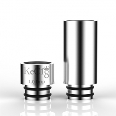 Reewape Replacement SS 2-in-1 510 Drip Tip 8.5mm - Silver