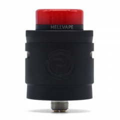 Authentic Hellvape Passage 24mm RDA Rebuildable Dripping Atomizer w/BF Pin - Piano Full Black
