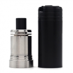 (Ships from Germany)Ulton Das Ding V3 Style RDA Rebuildable Dripping Atomizer w/ Bottom Feeding Pin and Tool Tube/ Logo - Silver