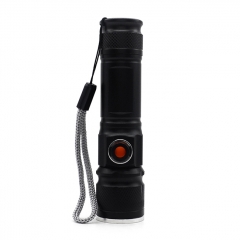Vazzling 3 Modes 120LM USB Rechargeable Zoomable LED Flashlight 1200mAh Torch
