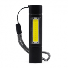 Vazzling 120LM 14500 3 Modes LED USB Rechargeable Flashlight Torch