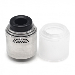 Vazzling Temple Style 28mm RDA w/ Extra Cap - Silver