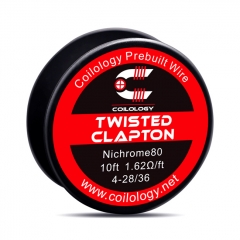 Authentic Coilology NI80 Twisted Clapton 4-28/36 AWG Prebuilt Spool Wire 10 Feet - 1.62ohm